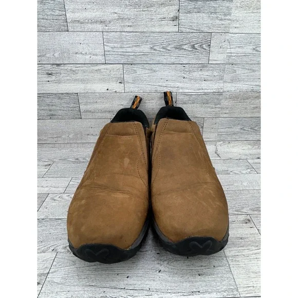 Merrell Jungle Moc Mens 9.5 Brown Suede Slip On Hiking Walking Shoes J60831 - Picture 4 of 14